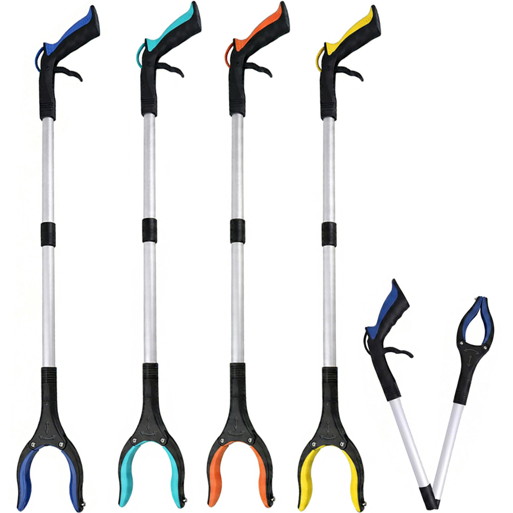 Gardening Tools For Seniors - グラバーリーチャーツール - 折りたたみ式グリッパーとリーチングツール - 高齢者、ゴミ、手術後の回復に最適な頑丈なピックアップスティックグラバー