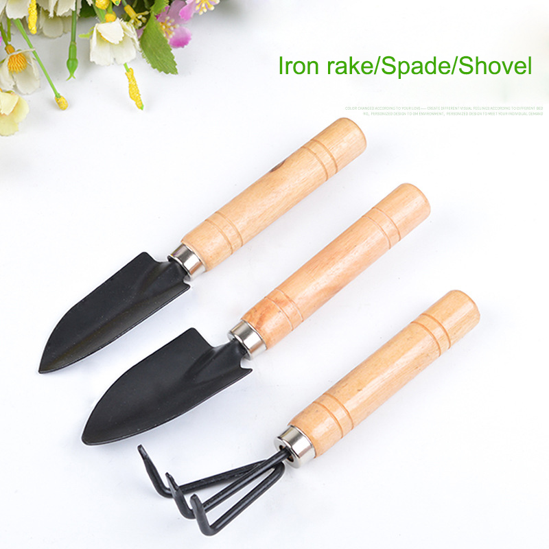 Gardening Tools For Weeds - 3 ピース/セットミニガーデンツールセット庭の植物フラワーポットサボテン野菜掘削除草屋内小さな植物ガーデンツール