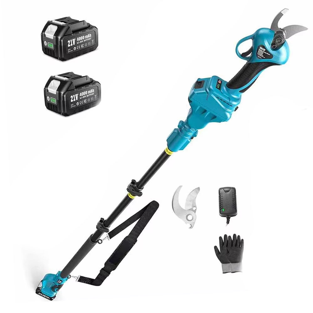 Gardening Tools Scissors - SEESII 2.5m ブラシレス伸縮ポール 33mm 電動剪定ばさみ、伸縮ポール付きコードレス剪定ツール、2 in