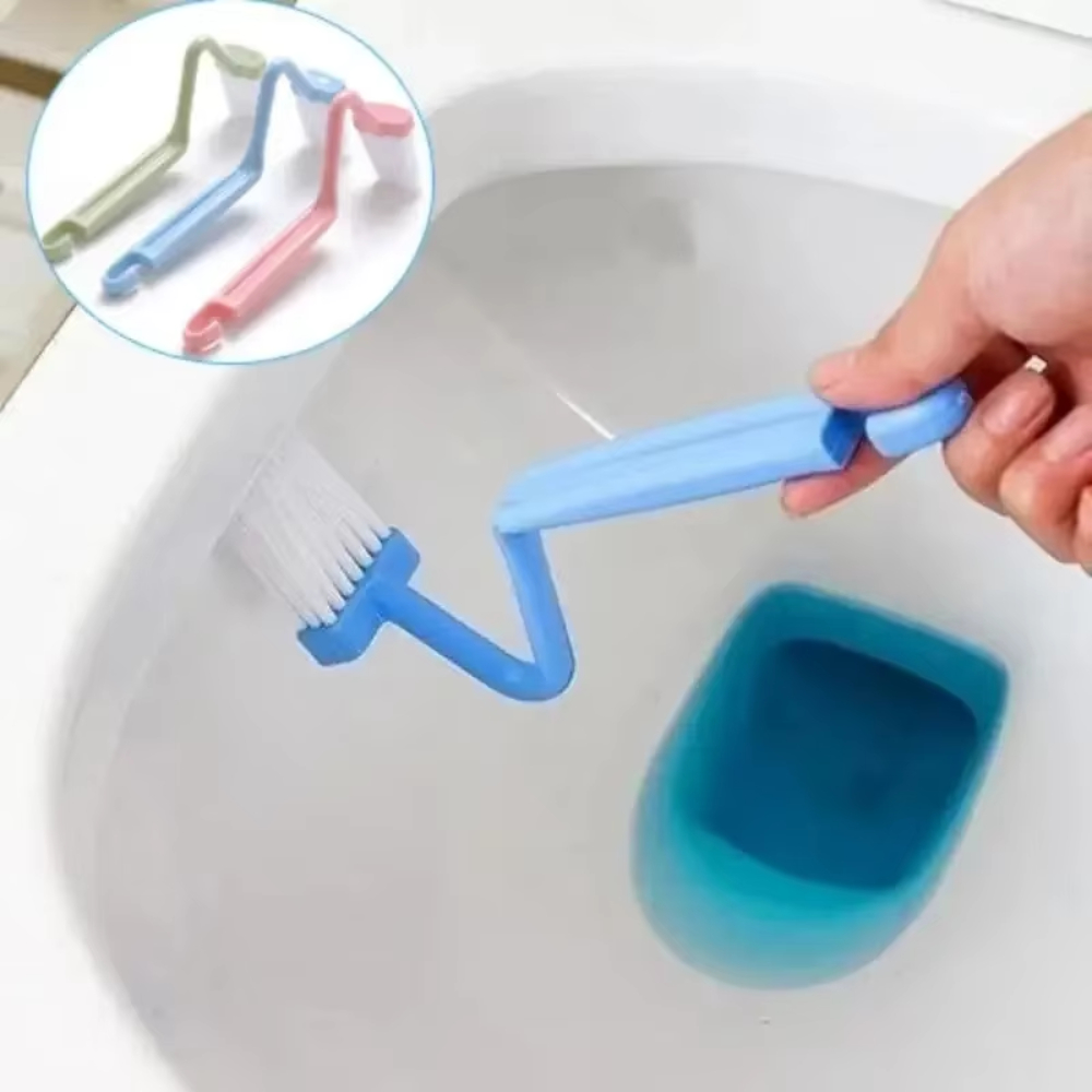 Gardening Tools Long Handle - 1/2/3 個湾曲トイレブラシロングハンドルトイレクリーニングブラシ家庭用ディープクリーニングツールバスルームアクセサリー