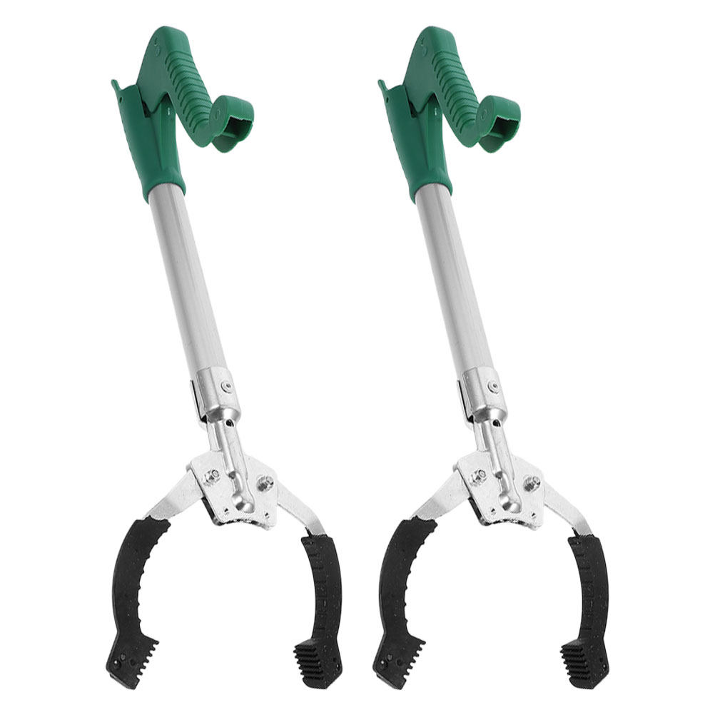 Gardening Tools For Seniors - 2本セットのプラスチック製グラバーツール。高齢者や庭、家庭での使用に最適な、ゴミ拾い用のクリップ付きスティック。