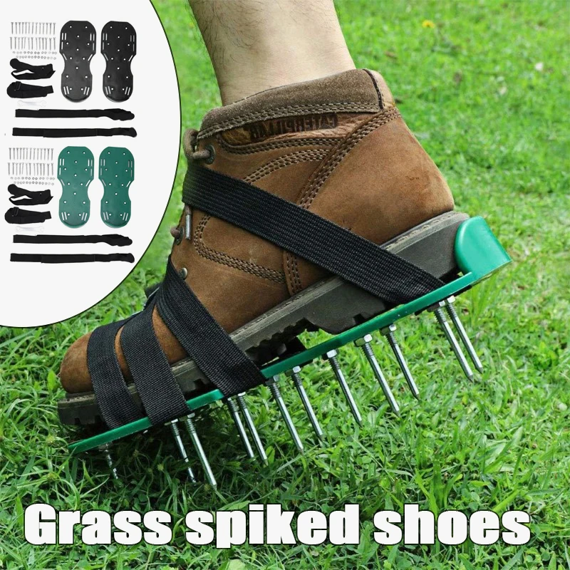 Gardening Tools Revit - 1ペアの芝生エアレーターサンダル、草用スパイク付きガーデニングウォーキングシューズ、庭用ツール、芝生を活性化させるためのスカリファイヤー、ネイルカルチベーター