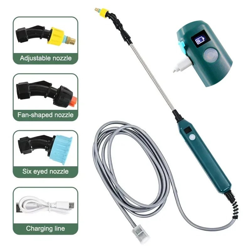 Gardening Tools Lowes - 電動ガーデン噴霧器 2400mAh 高圧ポータブル園芸ツール 3種類のミストノズル付き 植物の水やり灌漑用