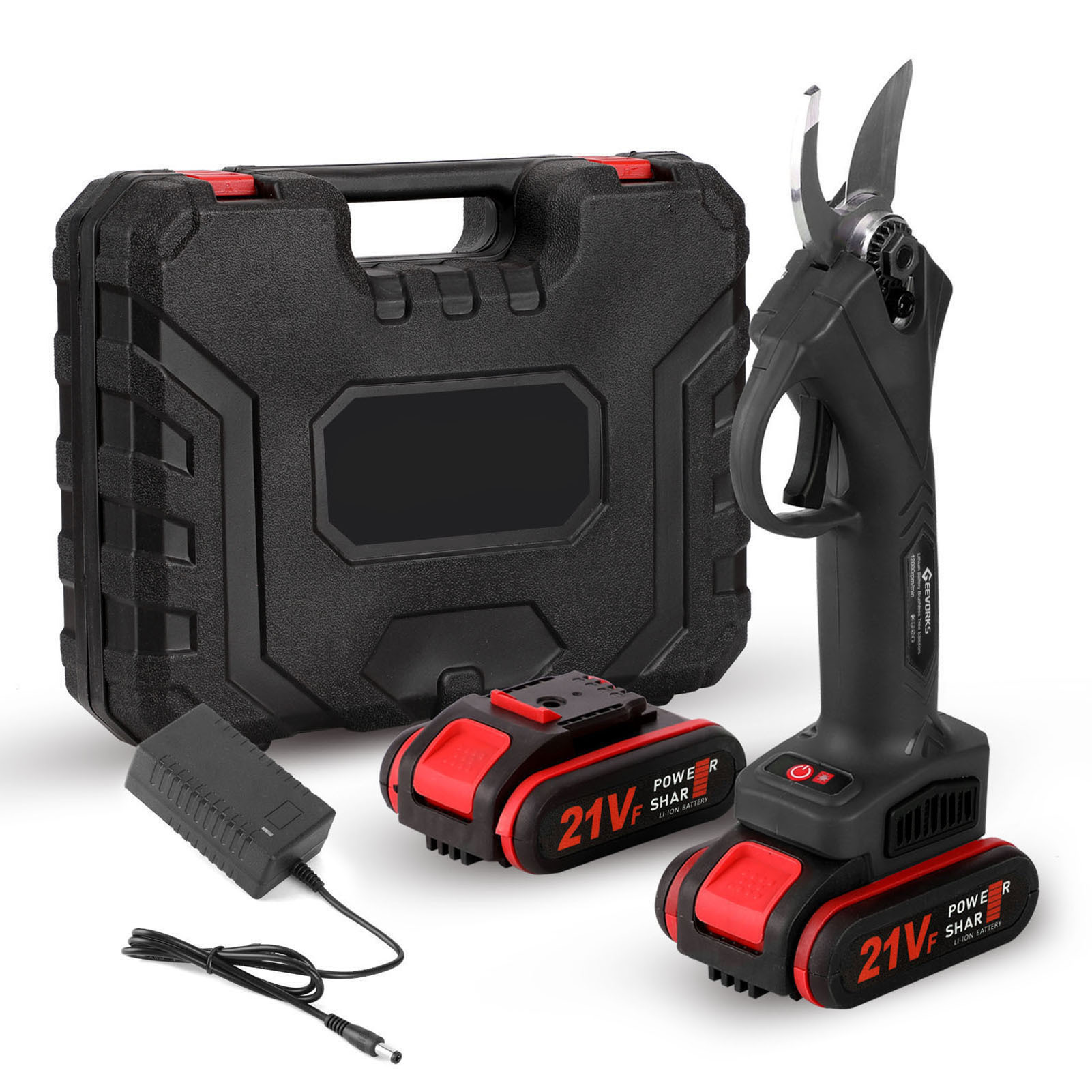 Gardening Tools Amazon - ハンドヘルドリチウム電池式はさみ 21V コードレス ポータブル 跨境 Amazon