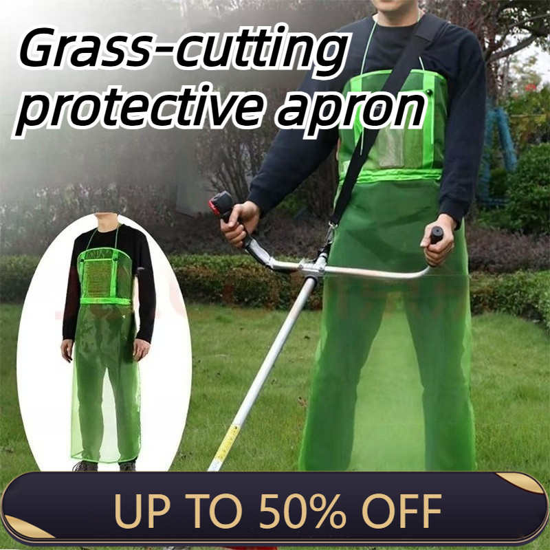 Gardening Tools For Weeds - 芝刈り用保護エプロン、調整可能なガーデンエプロン、屋外での作業用、木こり用、水しぶき防止、携帯用、雑草対策ツール。