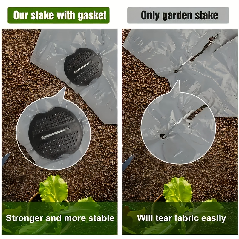101個のガーデンステークセット - U字型亜鉛メッキランド - Gardening Tools For Weeds のレビューと価格