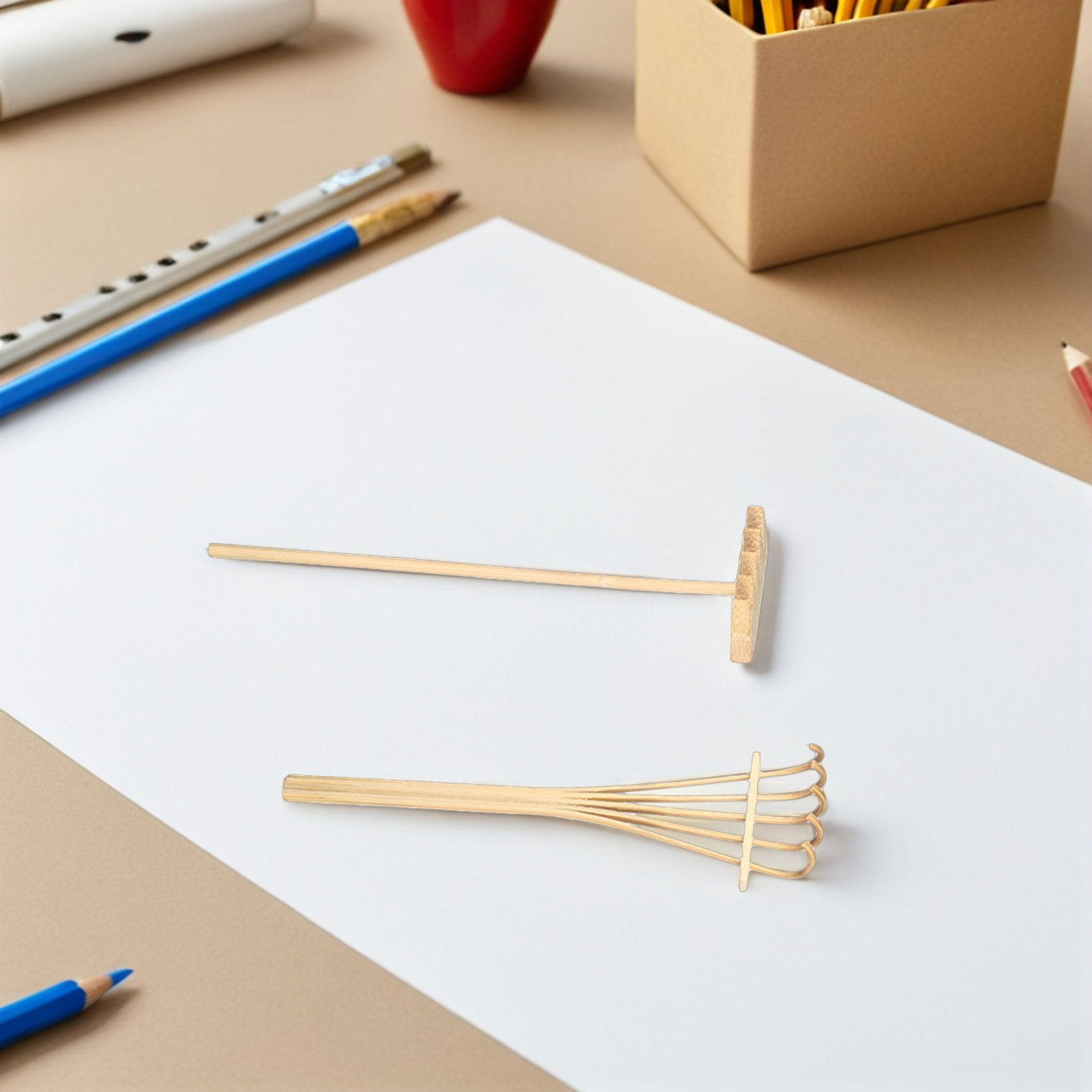 6個入りミニ砂すくいセット 竹製デスクトップ砂場アクセサリー - Gardening Tools Rake のレビューと価格