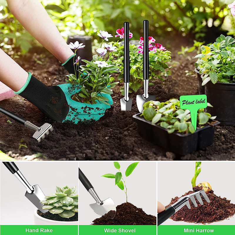 多機能24点セット人間工学に基づいたステンレス製園芸工具セッ - Gardening Tools Scissors のレビューと価格