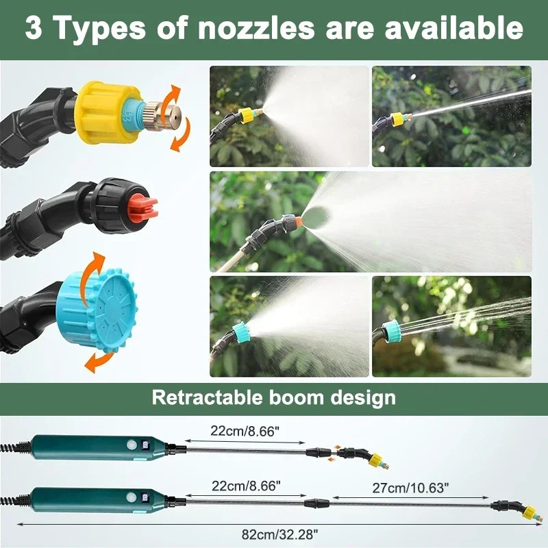 ポータブル2400mAh高圧電動ガーデン噴霧器、植物の水やり - Gardening Tools Lowes のレビューと価格