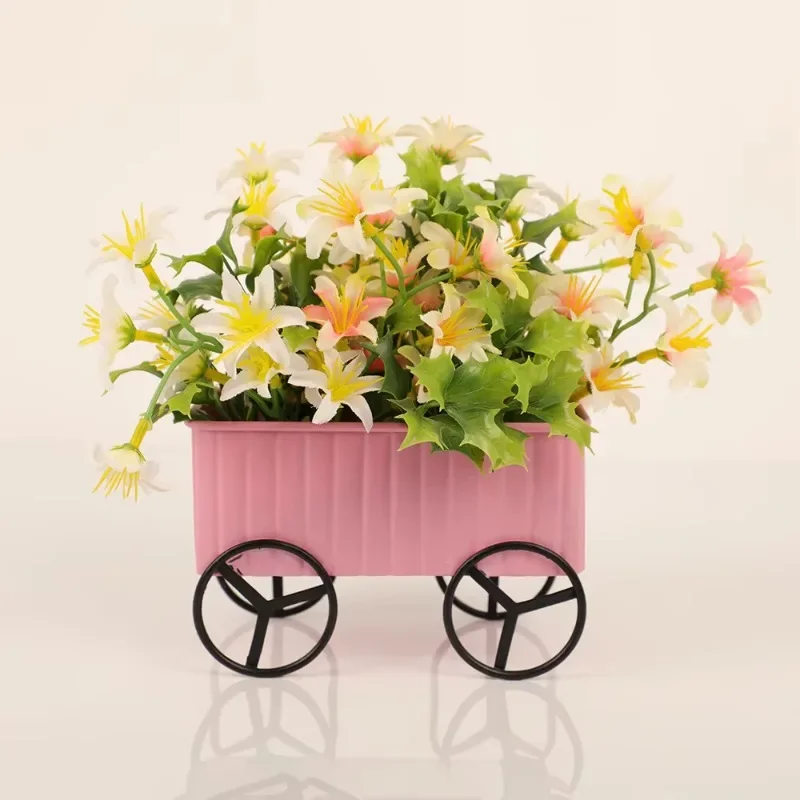 鉄製フラワーポット自転車型プラントホルダー家庭菜園装飾クリス - Gardening Tools Unique のレビューと価格