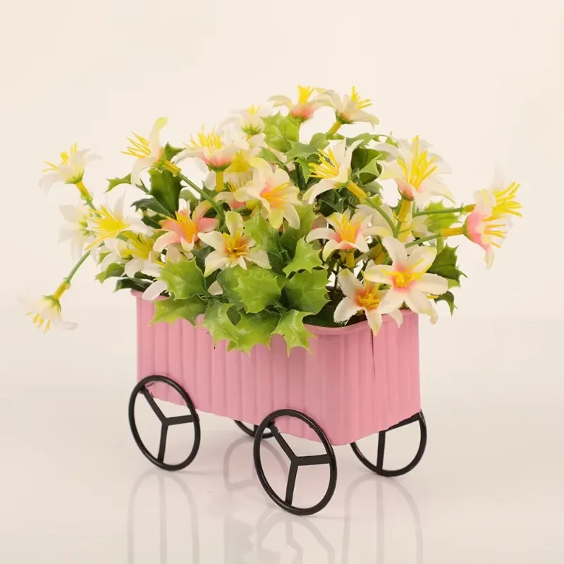 鉄製フラワーポット自転車型プラントホルダー家庭菜園装飾クリス - Gardening Tools Unique のレビューと価格