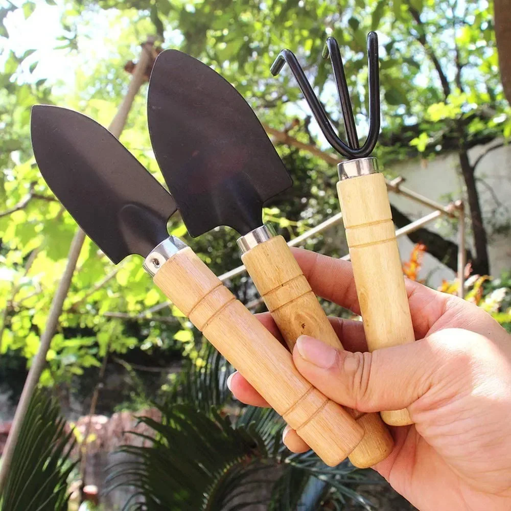 3 ピース/セットミニガーデンツールセット小型屋内植物ケア掘 - Gardening Tools For Weeds のレビューと価格