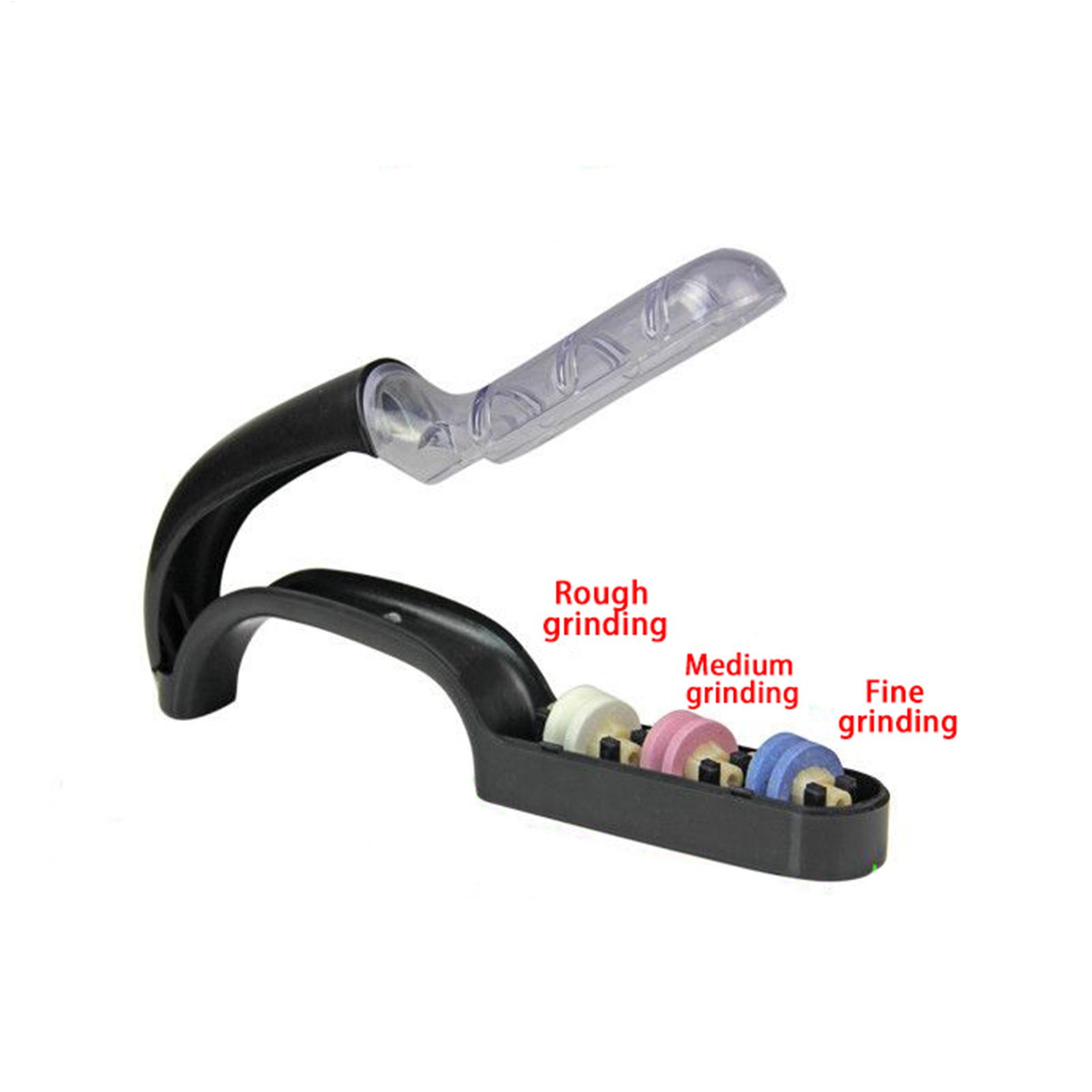 カッターファイルシャープナー 3段階滑り止めハンドル研磨石  - Gardening Tools For Seniors のレビューと価格