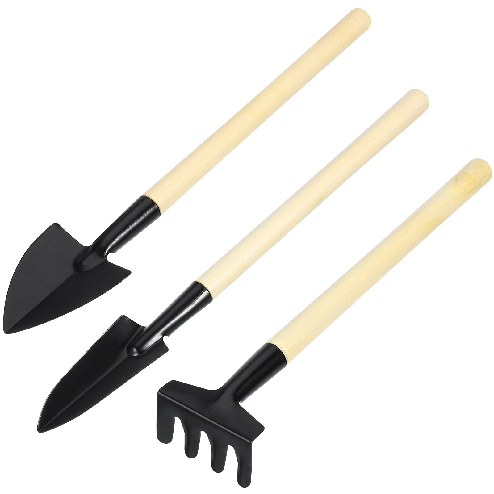 2個セットのミニガーデンツールキット。軽量で木製のハンドルが - Gardening Tools Trowel のレビューと価格