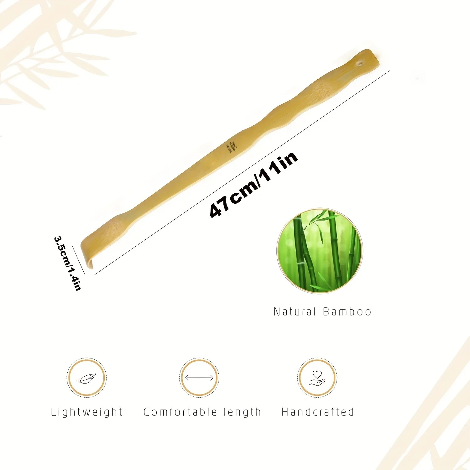 竹製背中かき – 天然竹製のかゆみ止めツール、丈夫な17イン - Gardening Tools Long Handle のレビューと価格
