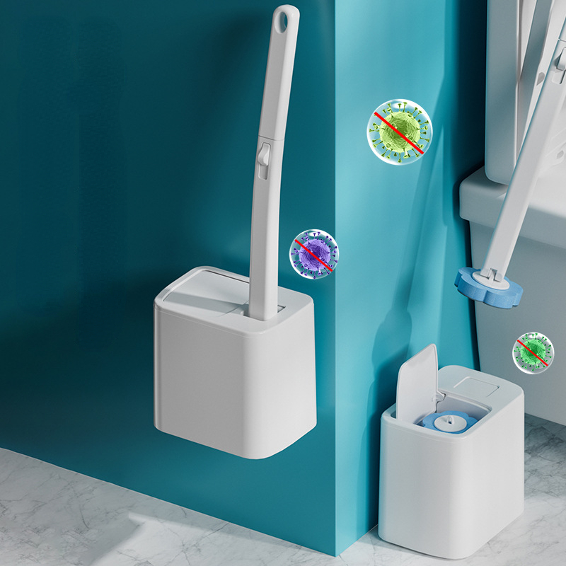 使い捨て壁掛け式トイレブラシ,長い柄,交換可能なクリーニング - Gardening Tools Long Handle のレビューと価格