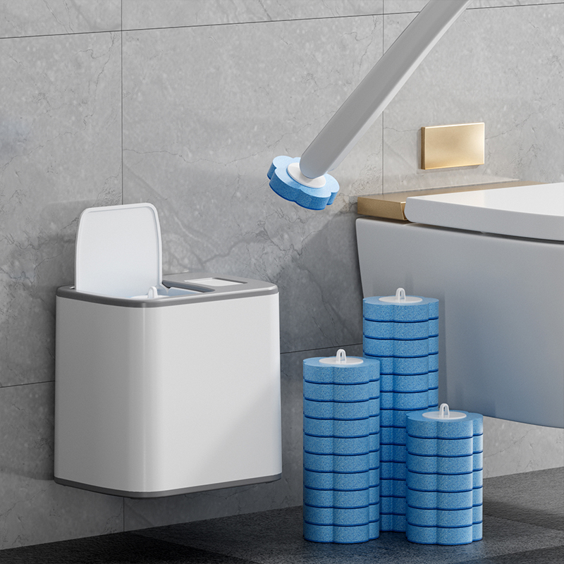 使い捨て壁掛け式トイレブラシ,長い柄,交換可能なクリーニング - Gardening Tools Long Handle のレビューと価格