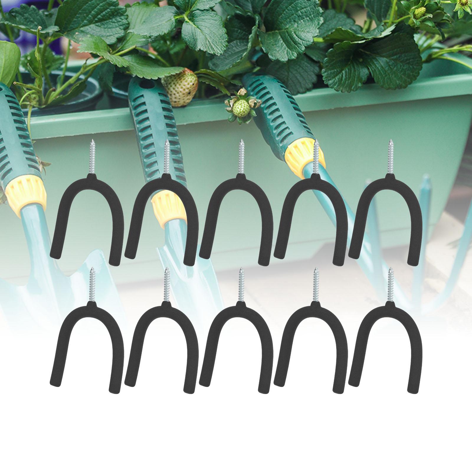 10個入りネジ式U字型フック、壁掛けホルダー、ガーデンツール - Gardening Tools Unique のレビューと価格
