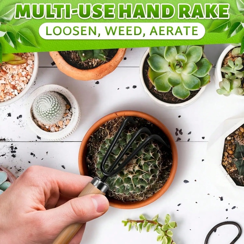 3PC/1セットミニガーデニングツールセットポータブル小型ガ - Gardening Tools Rake のレビューと価格