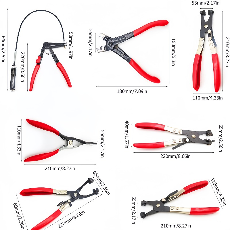 9個入りロングハンドルホースクランププライヤーセット、燃料パ - Gardening Tools Long Handle のレビューと価格