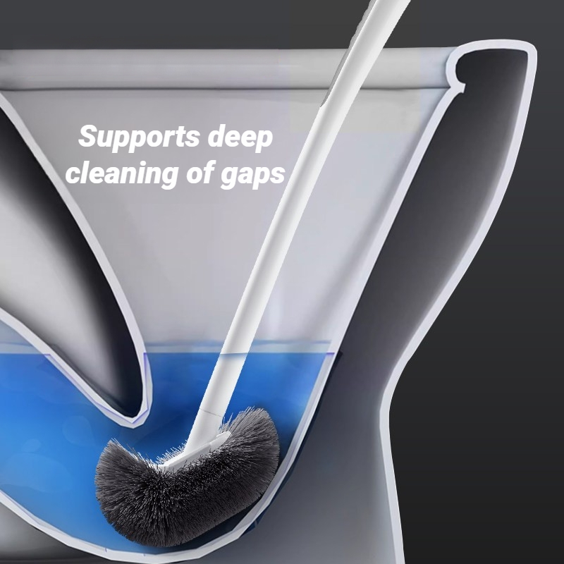 壁掛け式ロングハンドルPPトイレブラシ半球溝デザイン死角なし - Gardening Tools Long Handle のレビューと価格