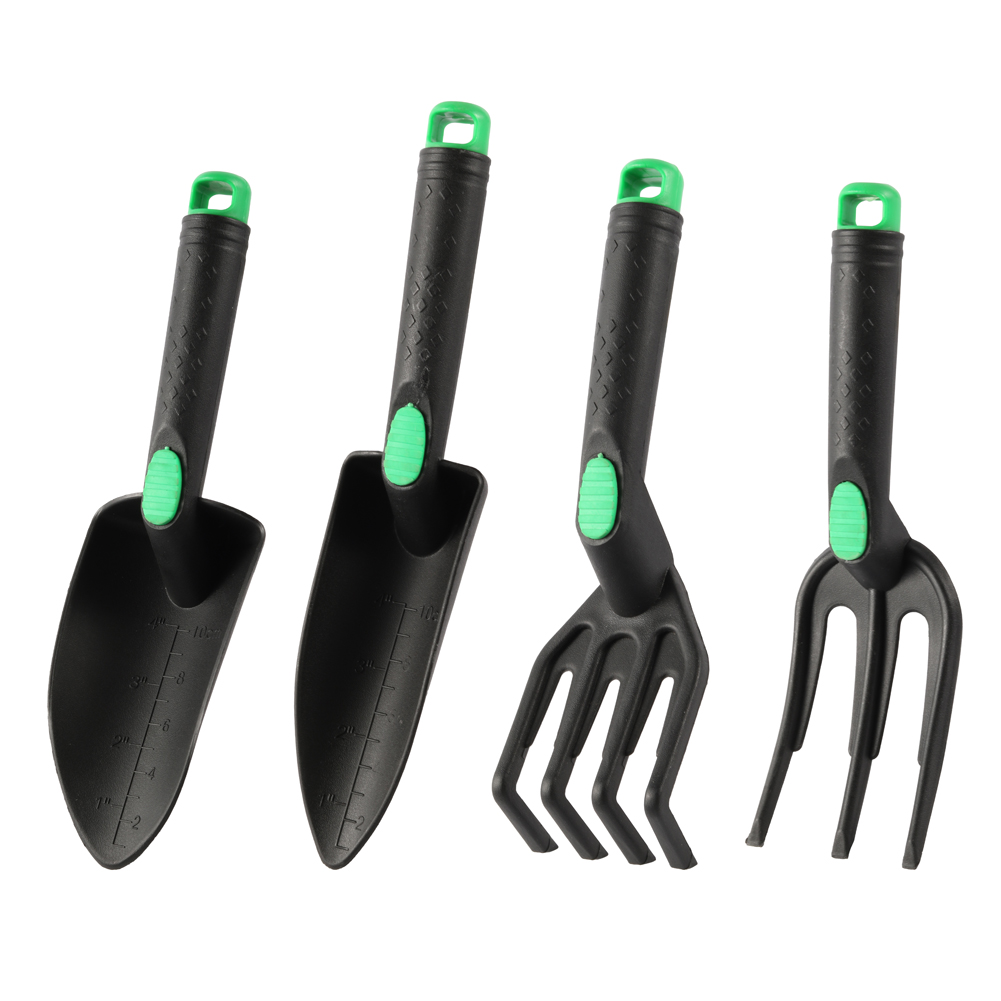 4個のガーデンシャベルツールセット 土壌を緩めるレーキチップ - Gardening Tools Trowel のレビューと価格