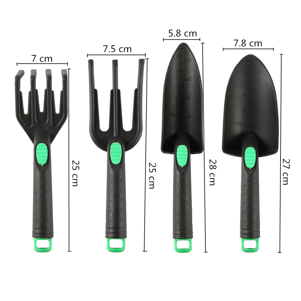 4個のガーデンシャベルツールセット 土壌を緩めるレーキチップ - Gardening Tools Trowel のレビューと価格